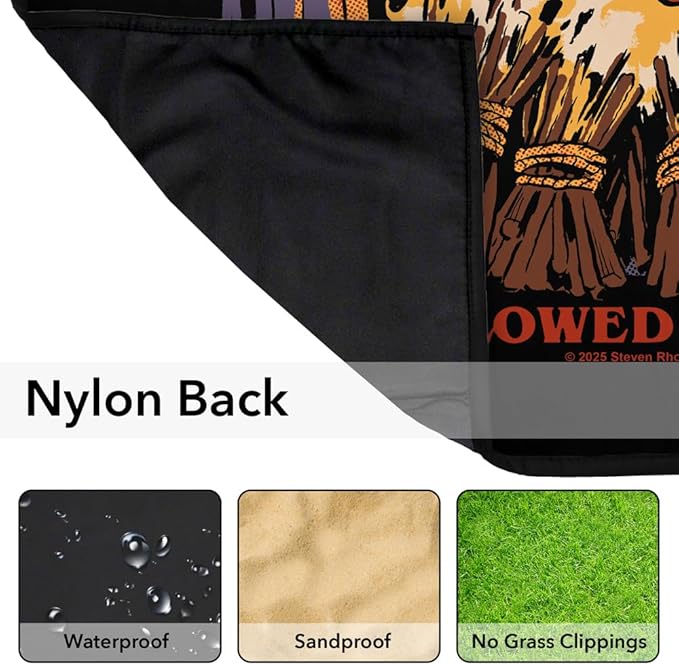 LOGOVISION Steven Rhodes Dark Roast Outdoor Blanket for Picnic Beach Camping Park Tailgate 50x60
