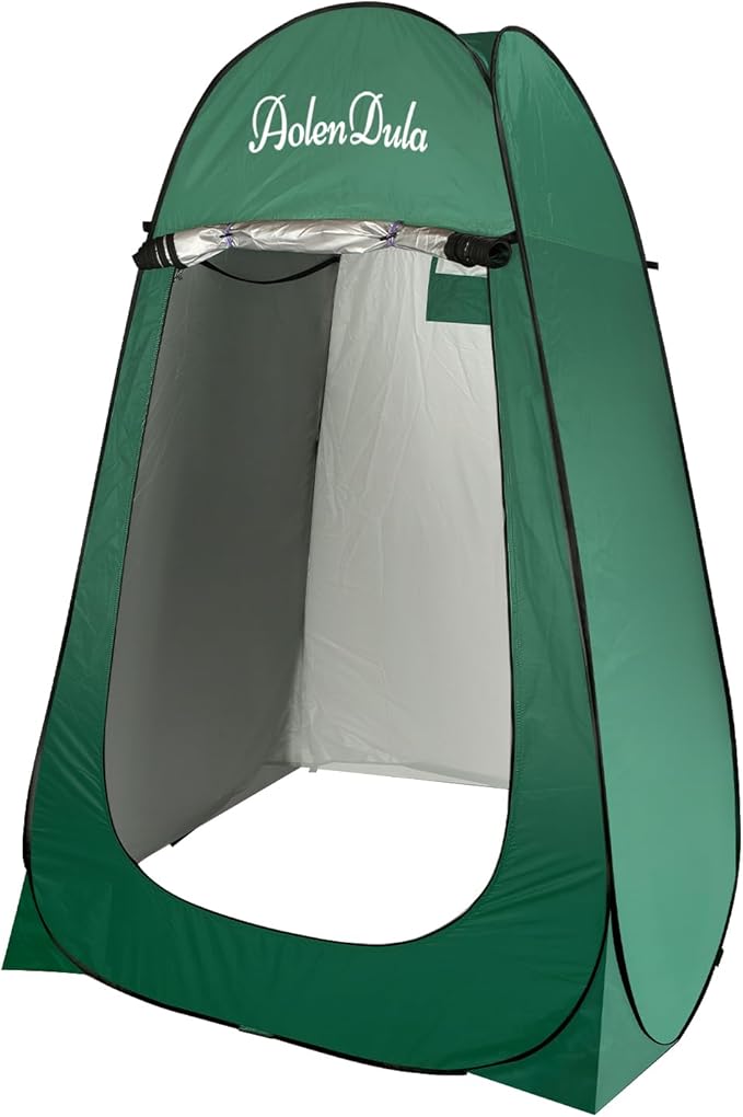 Pop Up Privacy Tent - 3000mm Waterproof Instant Changing Room for Camping/Beach Portable Shower Shelter with Carry Bag &amp Stakes (6.5lbs Lightweight)