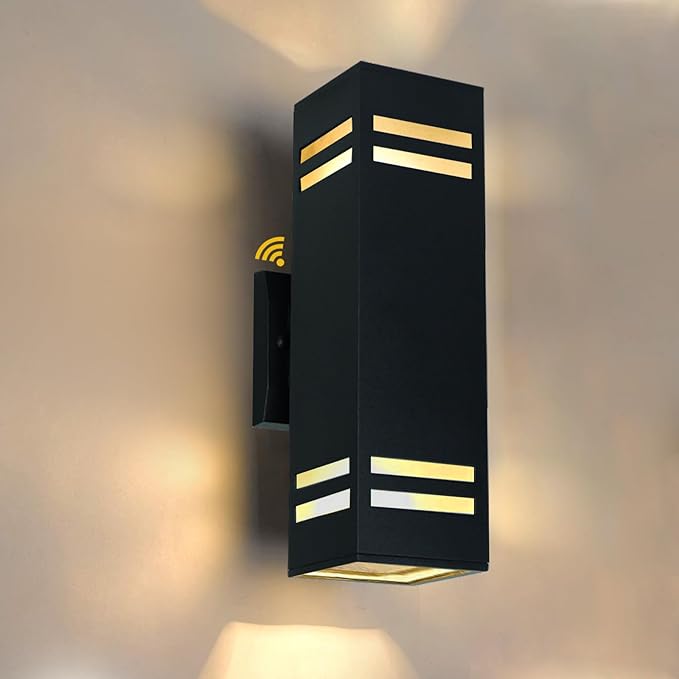 Up and Down Outdoor Wall Lights Fixture – ETL Listed Aluminum Waterproof Wall Mount Square Design- Modern Exterior Lighting Outdoor Wall Sconce for Porch Patio