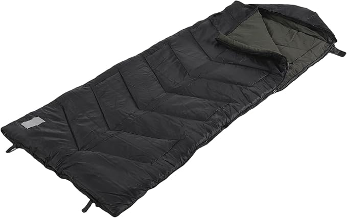 GOTOTOP Winter Sleeping Bag for Adults Polyester Checked Fabric with Rainproof Coating Wide 86.6x31.5in for -14F to 41F Compression Sack Included for Cold Weather Camping Backpacking