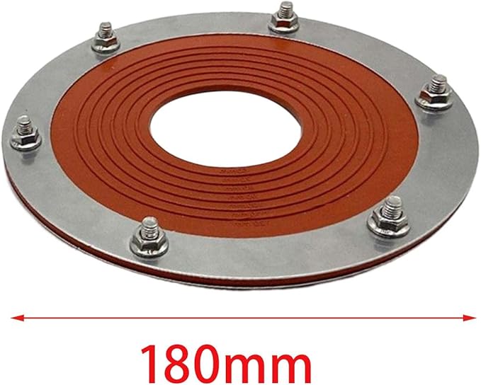 Silicone Tent Stove Jack Round Base Roof Pipe Flashing for Sheds Garages Log Cabins Tent