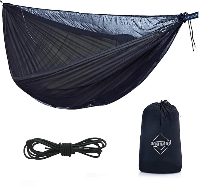 onewind Hammock Mosquito Net Single &amp Double Camping Hammock Bug Netting No See Ums Net 360 Degree Insect Protection Alternative for Onewind Bottom Entry Hammock