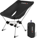 Camping Chair Backpacking Portable Hiking Ultralight Small Lightweight Folding Chair for Outdoor Camp Beach Picnic Concert Supports 330lbs (Black1PCS)