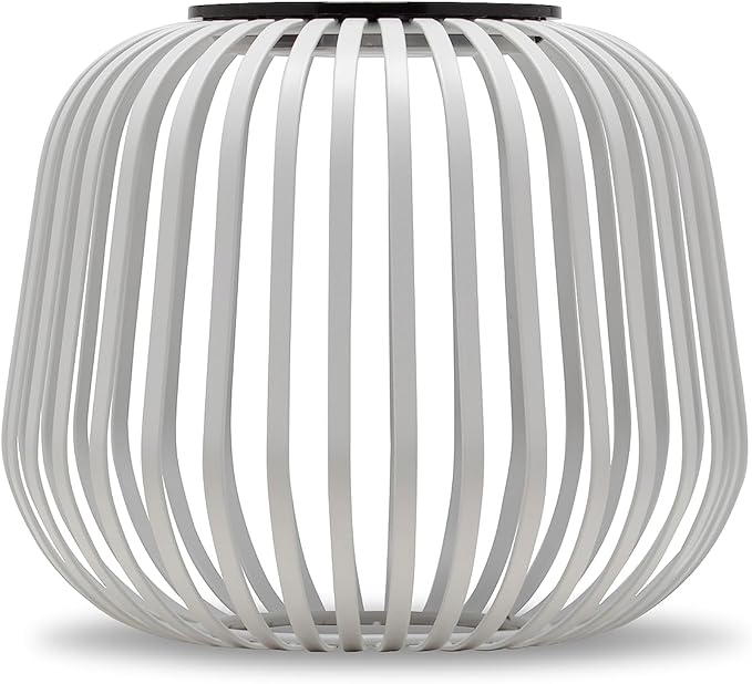 LUUK LIFESTYLE Solar-Powered Outdoor LED lamp for Balcony Lighting for Indoors and Outdoors dimmable Touch Switch Fast Charging via Solar Panel for 72 hrs runtime White