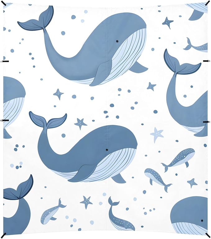 Happy Whale Camping Sun Shelter Beach Tent Portable Beach Sun Shade Outdoor Canopy for Camping Trips Fishing Picnic
