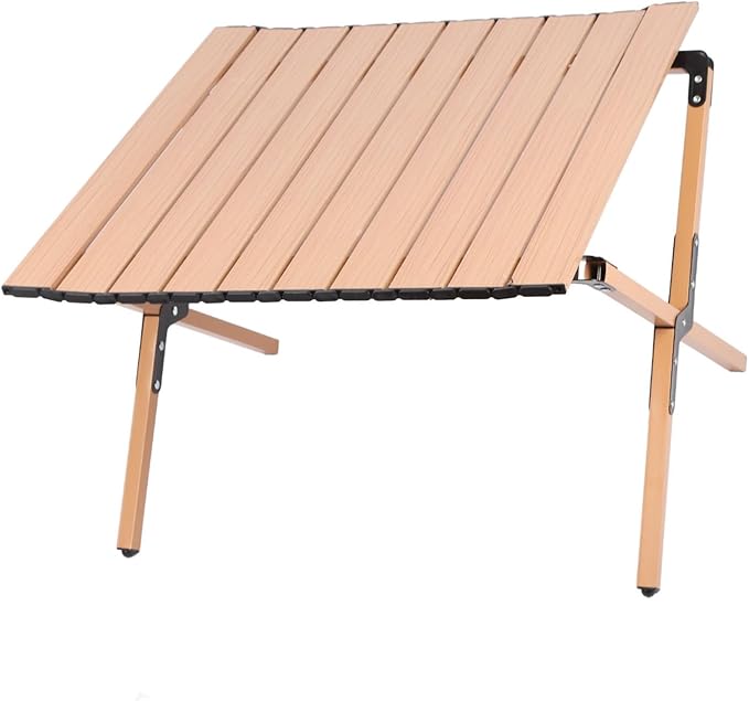 Ymiko Lightweight Foldable Camping Table with Storage Bag Stable Alloy Table for Outdoor Indoor Use