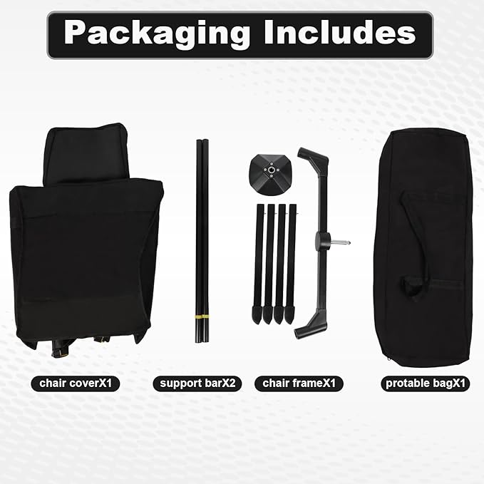 Hammock Camping Chair with Adjustable Backrest Foldable Camping Chairs for Adults with 360-degree Swivel Base Portable Chair Used for Office Work Picnic Hiking
