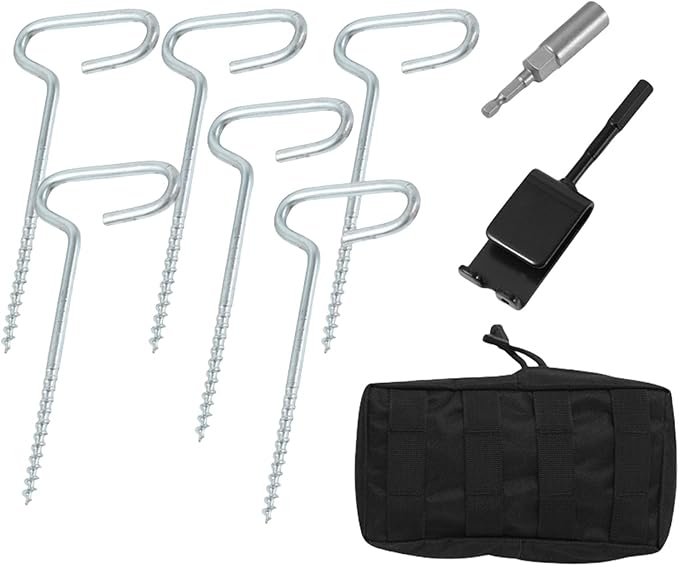 Camping Gear 9pcs Universals Ice Fishing Anchors Tool Multifunctional Beach Tent Pegs for Secure Tent Attachments