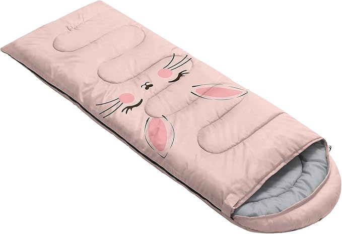 QOOMO Camping Sleeping Bags3 Season Warm &amp Cool WeatherLightweightWaterproof Sleeping Bags for Adults &amp KidsTravelingand OutdoorsCamping Gear Equipment