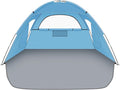 Beach Tent Sun Shelter Beach Shade Tent with UPF 50+ UV Protection for 2-3 Person Portable &amp Easy Setup Cabana Beach Tent 3 Roll Up Doors &amp 8mm Fiberglass Rods Carry Bag Included