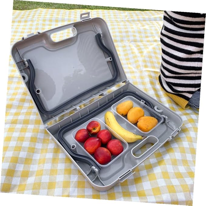 BESPORTBLE Folding Camping Table for Outdoor BBQ Lightweight Portable Picnic Table for Beach Hiking and Backyard Gatherings Easy to Carry and up