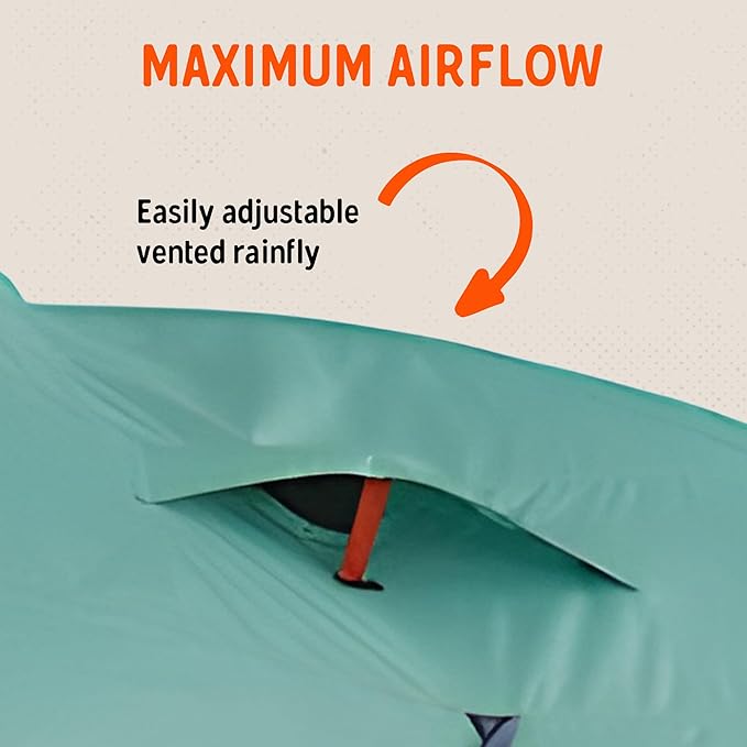 Kelty 4/6 Person Freestanding Rumpus Tent for Camping Car Camping Festivals and Family with Extra Large Vestibule
