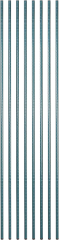 Restaurantware-Shelving Posts ONLY: Chef 101 74 Inch Shelving Posts 4 NSF Certified Epoxy Poles - Shelves Sold Separately with 4 Leveling Feet Green Steel Poles No Corrosion