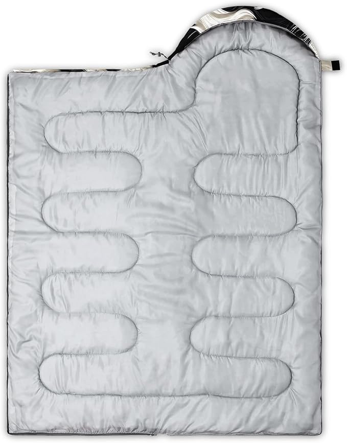 QOOMO Camping Sleeping Bags3 Season Warm &amp Cool WeatherLightweightWaterproof Sleeping Bags for Adults &amp KidsTravelingand OutdoorsCamping Gear Equipment