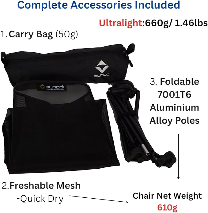 Ultralight Backpacking Chair Aluminium Alloy Legless Ground Chair Foldable Camping Chair for Adult Hiking Camping Picnic Fishing RV Balcony Paddleboard Beach Indoor (Black)