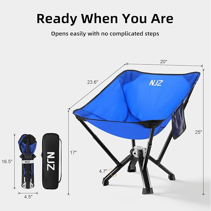 Folding Outdoor Chair — Easy Outdoor Comfort Simple One-Piece Design Stable Aluminum Frame Relaxed Seating for Backyard Camping &amp Everyday Use