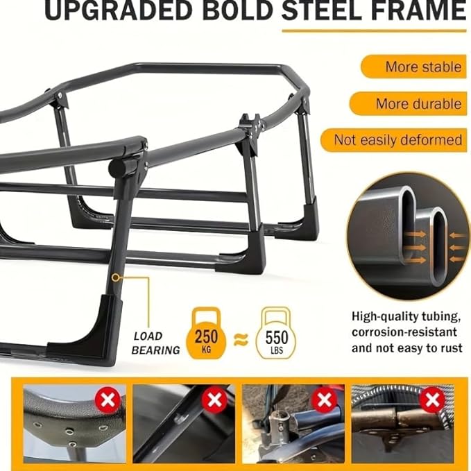 Folding Camping Cot for Adults Portable Guest Bed - Regular Compact &amp Sturdy