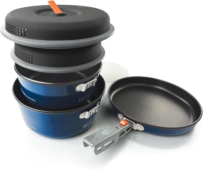 GSI Outdoors Bugaboo Base Camper High-Efficiency Cookset – Ceramic Non-Stick Coated