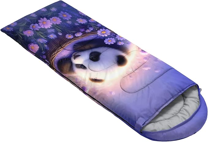 AILONEN Cartoon Camping Sleeping Bag for Boys Girls AdultsLightweight &amp Waterproof3 Season Warm &amp Cold WeatherPortablePrinted Sleeping BagTravelingCampingHiking
