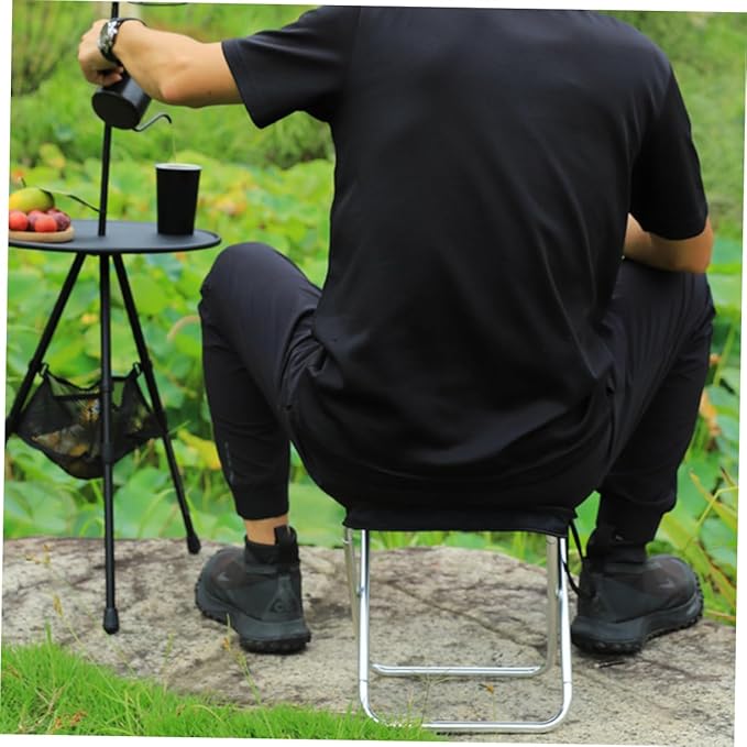 Happyyami Portable Folding Stool Lightweight Multi-Function Camping Chair for Outdoor Activities Compact Fishing Bench for Travel and BBQ Design Comfortable Seating