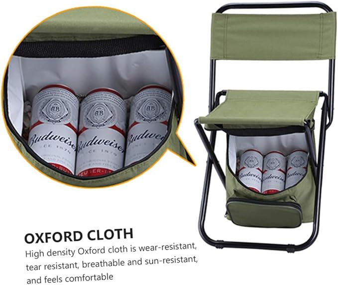 SUPVOX Tube Frame Portable Camping Chairs Outdoor Chair Insulation and Storage