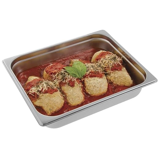 Kratos 1/2 Size Steam Table Pan 24 Gauge Stainless Steel - 2 1/2D