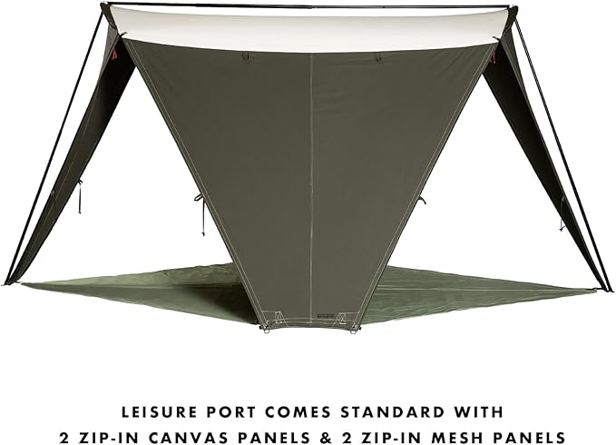 Springbar Leisure Port Canvas Canopy Shade Tent Convertible Pop-Up Shelter