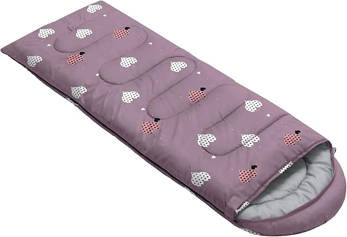 AILONEN Cartoon Camping Sleeping Bag for Boys Girls AdultsLightweight &amp Waterproof3 Season Warm &amp Cold WeatherPortablePrinted Sleeping BagTravelingCampingHiking