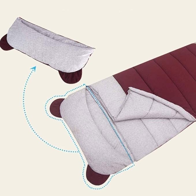 Wind Tour Autumn Winter Envelope Hooded Outdoor Travel Camping Water-Proof Thick Sleeping Bag Thermal Adult Bed Lazy Bag