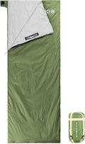 Ultralight Sleeping Bag - Envelope Lightweight Portable Waterproof Comfort with Compression Sack - Great for 3 Season Traveling Camping Hiking