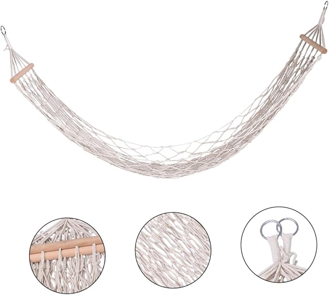 Hanging Hammock Chair Straps Rope Hammock Stand for Camping Traveling Lightweight