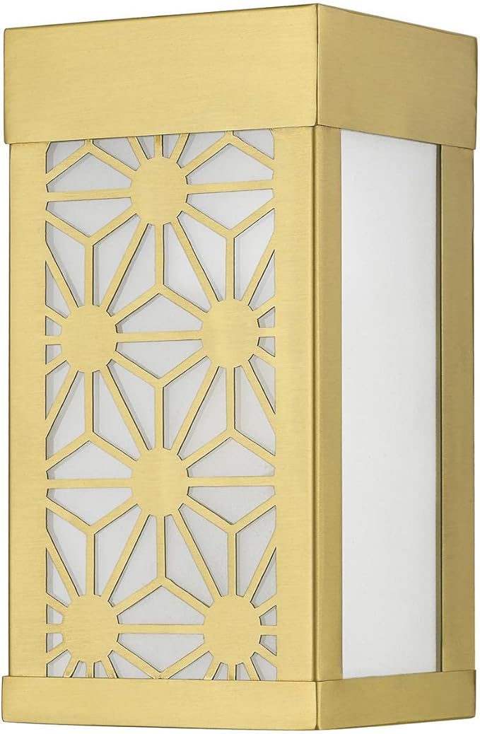 Livex Lighting 24321-32 Berkeley Outdoor ADA Small Sconce Satin Gold