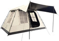 TENPLAY 2-4Person Instant Cabin TentPortable Pop Up TentOne-TouchSetup with 60sSpacious InteriorBlackCoatingWaterproof5000mmIncludes RainflyCanopy Blackout Tents for CampingHikingFamily