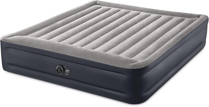 Intex King Air Mattress Dura-Beam Plus 16.5 Inflatable Bed with Built-in Pump