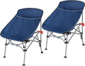 Oversized Extra Large Heavy Duty Camping Chair for Adults 400lbs Capacity Portable Folding Chair with Carry Bag Extra Wide Compact Design for Hiking Backpacking Travel Picnic 2Packs