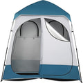 2 Room Shower Tent 7.5 FT Instant Pop Up Shelter with Carrying Bag Privacy Changing Room Tent for Portable Toilet Easy Setup Perfecr for Camping Dressing Outdoor or Indoor