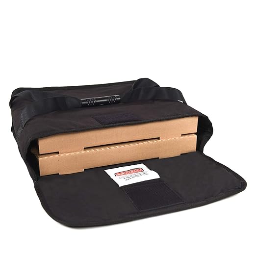 Heated Pizza Delivery System 18 2-Pie Bag Black