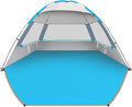 Gorich Beach Tent Sun Shelter for 3/4/6/8/10 Person with UPF 50＋ UV Protection Lightweight &amp Easy Setup Beach Shade Canopy Portable Beach Shade Tent Beach Cabana