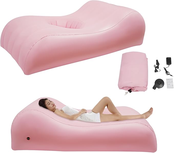 Blow Up Couch Inflatable Couch with Electric Pump BBL Bed After Surgery for Sleeping Post Surgery Recovery &amp Travel Portable Foldable Air Couch for Adults