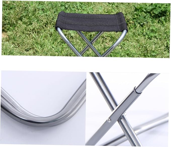 Portable Folding Stool for Camping Beach BBQ Hiking Oxford Lightweight Stool