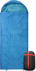 Jumbo Sleeping Bag for Adult&ampKidsCold&ampWarm Weather with Compression Sack and Water Resistant for Family CampingTravel and Car Camping