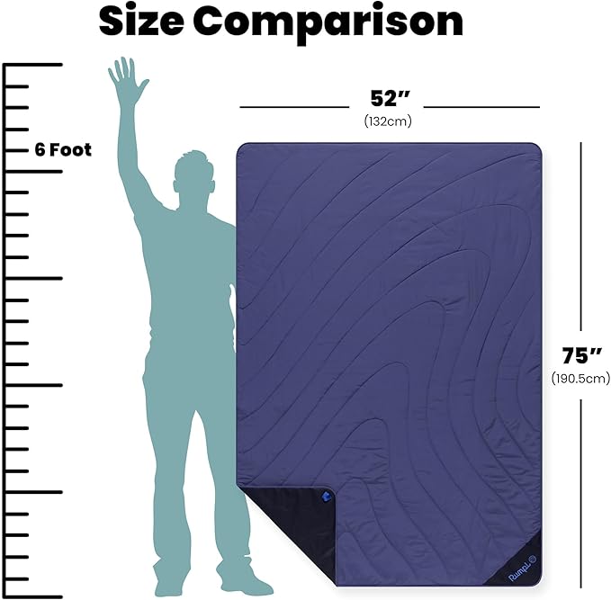 Rumpl Overland Mat – Waterproof Padded Ground Cover and Blanket Marionberry