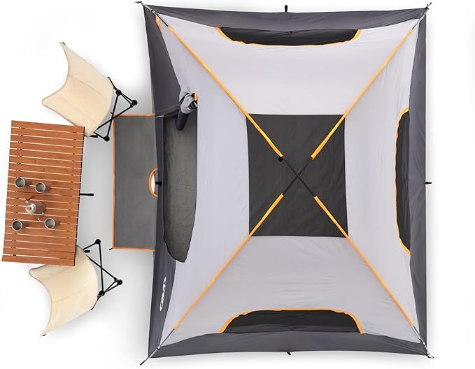 UNP Camping Tent with Screen Room Portable 6 Person Camping Tent with Screen Porch Family Dome Tent for Camping Outdoor - 14'x11'x72''(H)