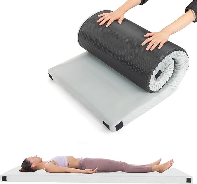 2.5-Inch Thick Inflatable Camping Mattress – Lightweight Sleeping Pad for Adults Portable Air Mattress with Built-in Pump for Backpacking Hiking &amp Outdoor Adventures(Gray)