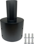 Light Pole Adapter Tenon - Heavy Duty Slip Fitter for 5 inch Round Pole &amp 2 3/8 inch Metal Outdoor Mounting Bracket for Shoebox Light Fixtures Post Top Lightin