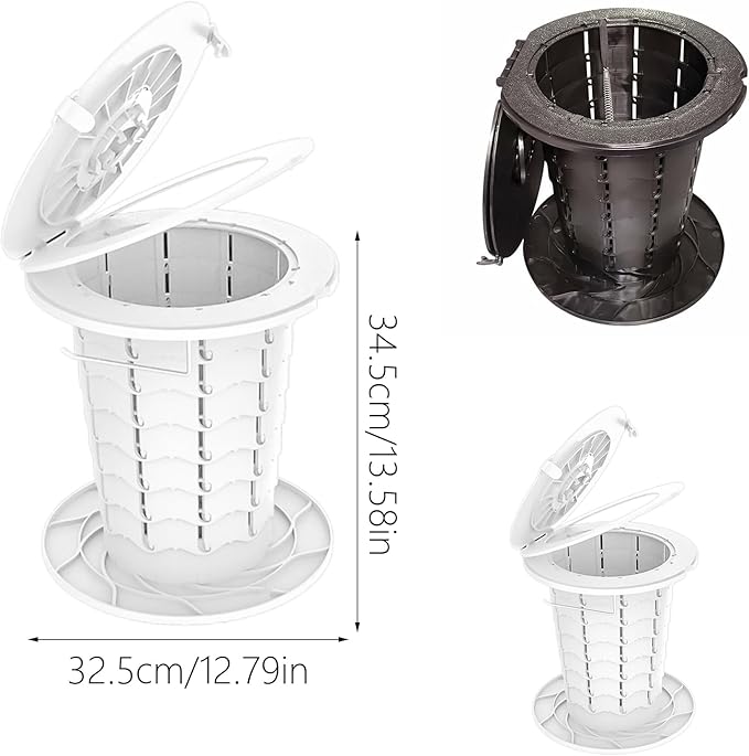Outdoor Furniture Folding Camping Toilet Portable Toilet for Adults with Lid Seats Outdoor Travel Toilet for Fishing Hiking Campervan