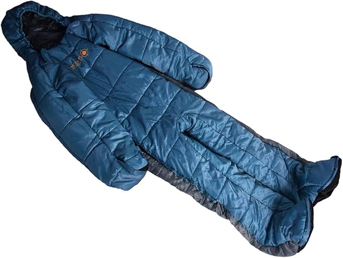 Wearable Sleeping Bag - Ultralightes Thermal Shell Windproof Cold Protection Human Cocoons Night | Mountain Basecamp Sleep Shelter Stop Alpine Snow Treks Rest Spot Use for Hiking Camping Climbing