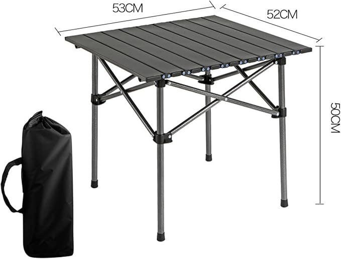 Outdoor Folding Portable Picnic Camping Table Easy Carry Folding Table with Storage Bag Heavy Duty for RV BBQ Cooking Indoor Outdoor Party Patio Picnic (Small)