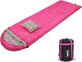 Desert &amp Fox Cotton Flannel Sleeping Bags with Pillow 4 Season Warm &amp Cold Weather Envelope Compression Sack Lightweight &amp Portable Backpacking Sleeping Bag for Outdoor Camping Hiking