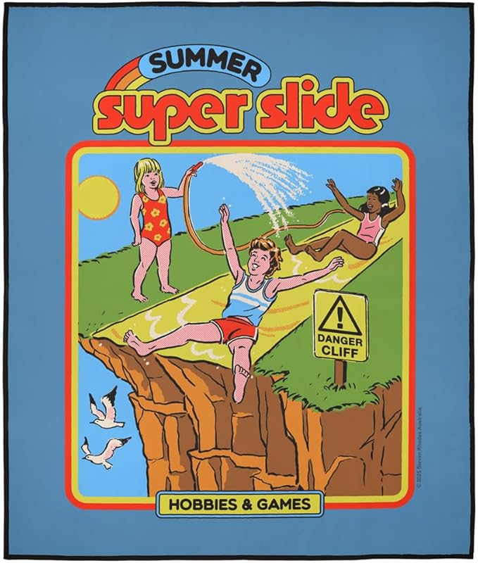 LOGOVISION Steven Rhodes Summer Super Slide Outdoor Blanket for Picnic Beach Camping Park Tailgate 50x60